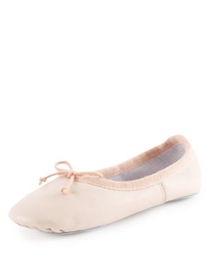 Kids&#39; Leather Dance Ballet Shoes